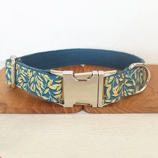 Thick Soft Pet Collar Set with Rings for Supplies
